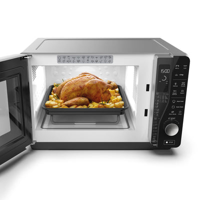 MWF427BL  30L 800W Flatbed Crisp & Grill Microwave with Inverter Technology