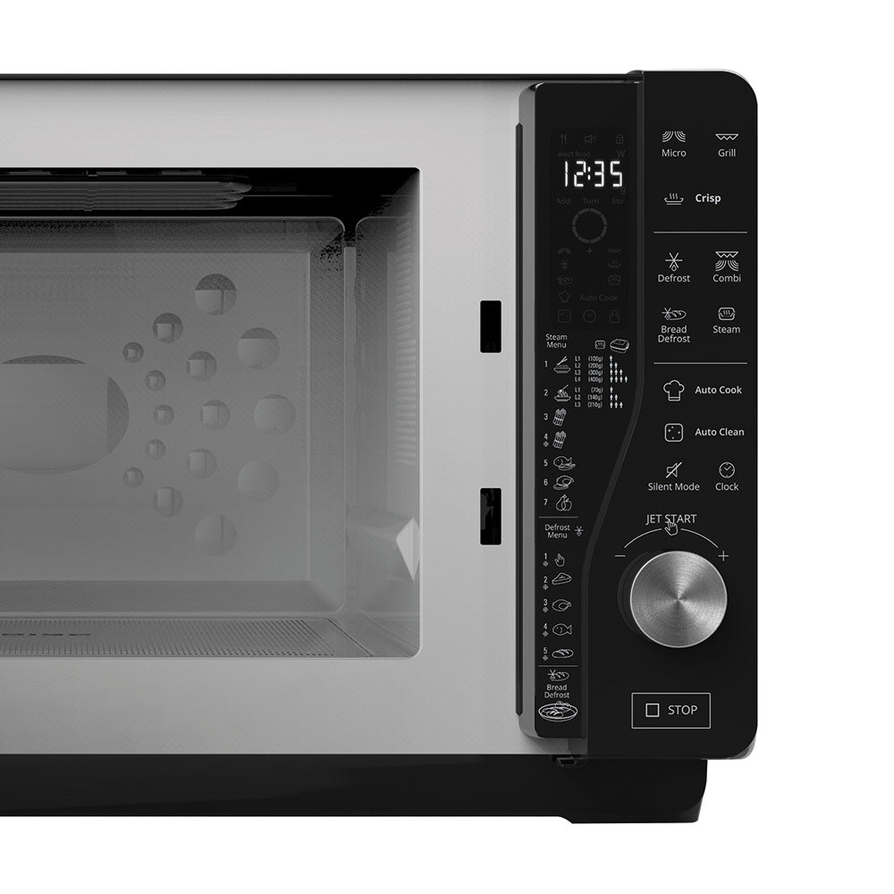 30L 800W Flatbed Crisp & Grill Microwave with Inverter Technology