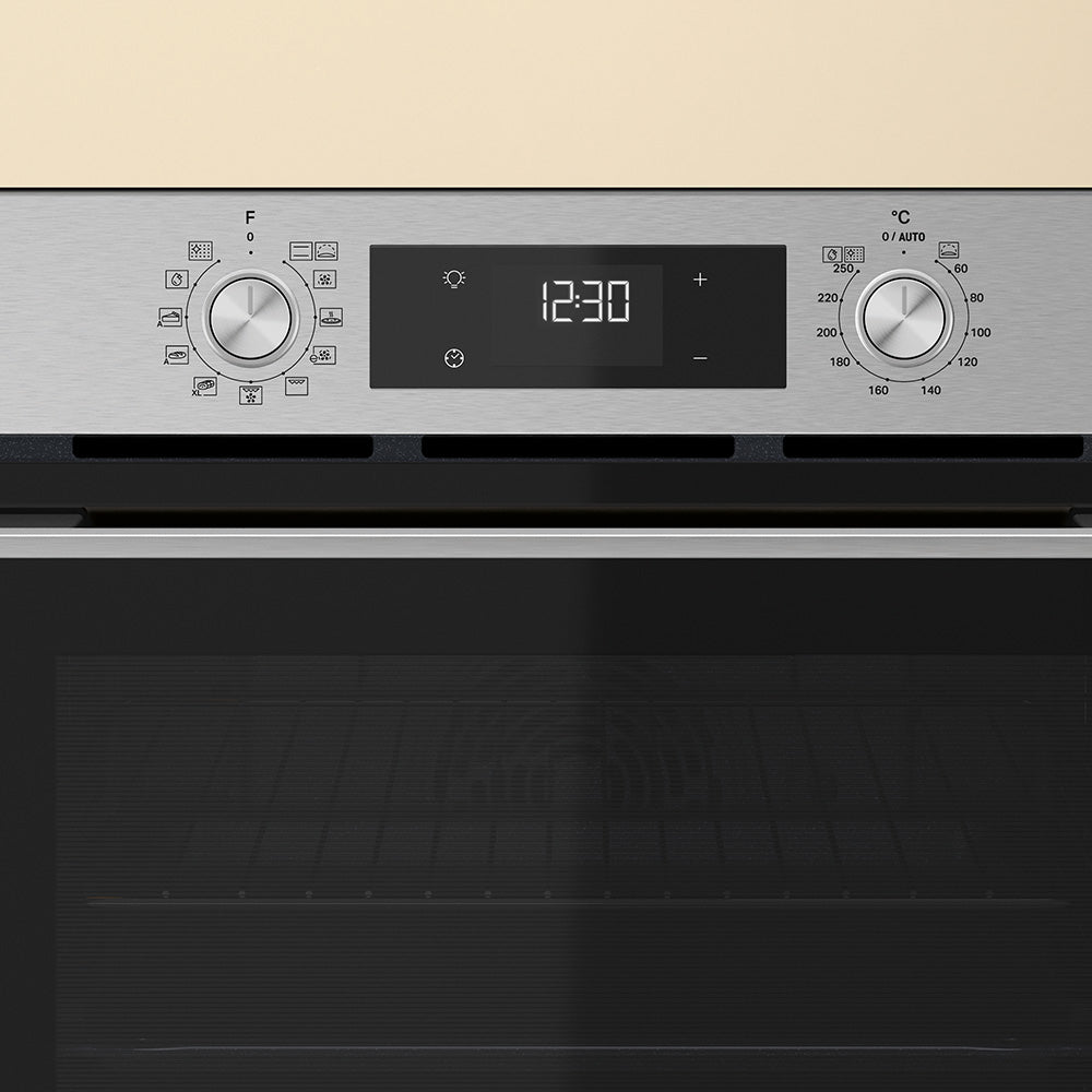 60cm Multi-Function Hybrid Hydrolytic/Pyrolytic Clean Oven in Stainless Steel