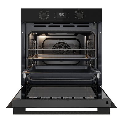 60cm Multi-Function Hybrid Clean Oven in Black